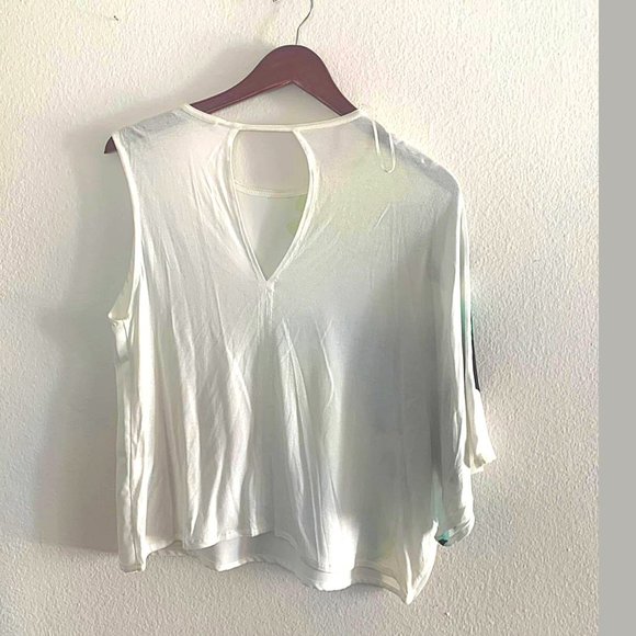 Zara W&B Collection Asymmetric Boho Top for Woman - Picture 6 of 7